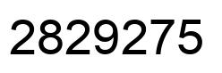 Number 2829275 black image