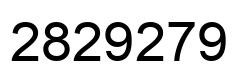 Number 2829279 black image