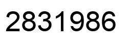 Number 2831986 black image