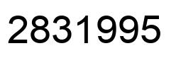 Number 2831995 black image