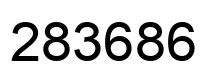 Number 283686 black image