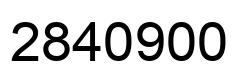 Number 2840900 black image