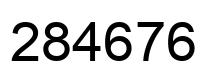 Número 284676 imagen negro