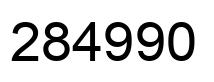 Number 284990 black image