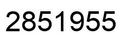 Number 2851955 black image