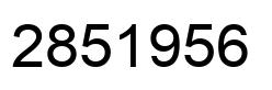 Number 2851956 black image