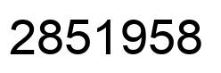 Number 2851958 black image