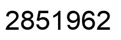 Number 2851962 black image