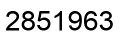 Number 2851963 black image