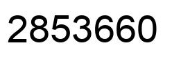 Number 2853660 black image