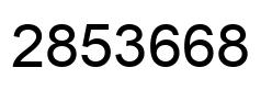 Number 2853668 black image
