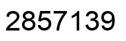 Number 2857139 black image