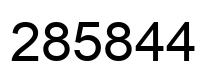 Number 285844 black image