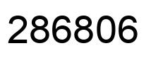 Number 286806 black image