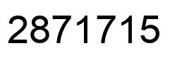 Número 2871715 imagen negro