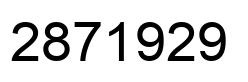 Number 2871929 black image