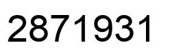 Number 2871931 black image