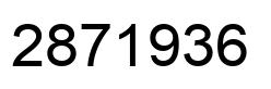 Number 2871936 black image