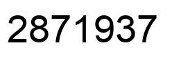 Number 2871937 black image