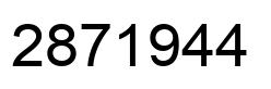Number 2871944 black image
