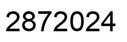 Number 2872024 black image