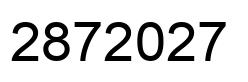 Number 2872027 black image