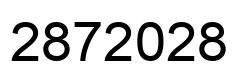Number 2872028 black image