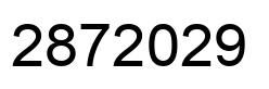Number 2872029 black image