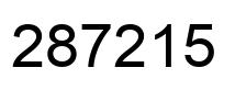 Número 287215 imagen negro