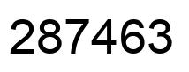 Número 287463 imagen negro