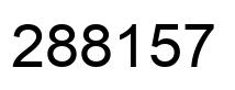Number 288157 black image