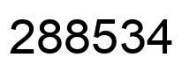 Número 288534 imagen negro