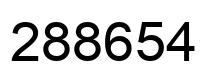 Número 288654 imagen negro