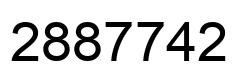 Number 2887742 black image