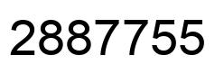 Number 2887755 black image