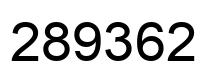 Número 289362 imagen negro