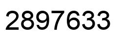 Número 2897633 imagen negro