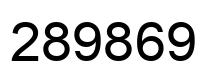 Número 289869 imagen negro