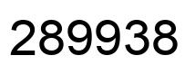 Number 289938 black image