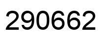 Number 290662 black image
