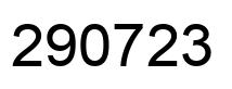 Number 290723 black image