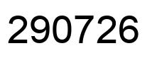 Number 290726 black image