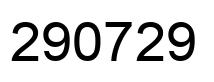 Number 290729 black image