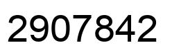 Number 2907842 black image