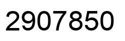 Number 2907850 black image