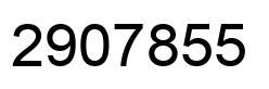 Number 2907855 black image