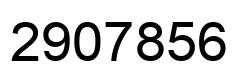 Number 2907856 black image