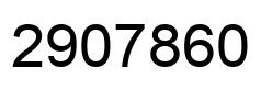 Number 2907860 black image