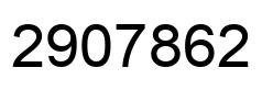 Number 2907862 black image