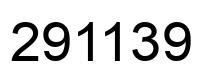 Number 291139 black image